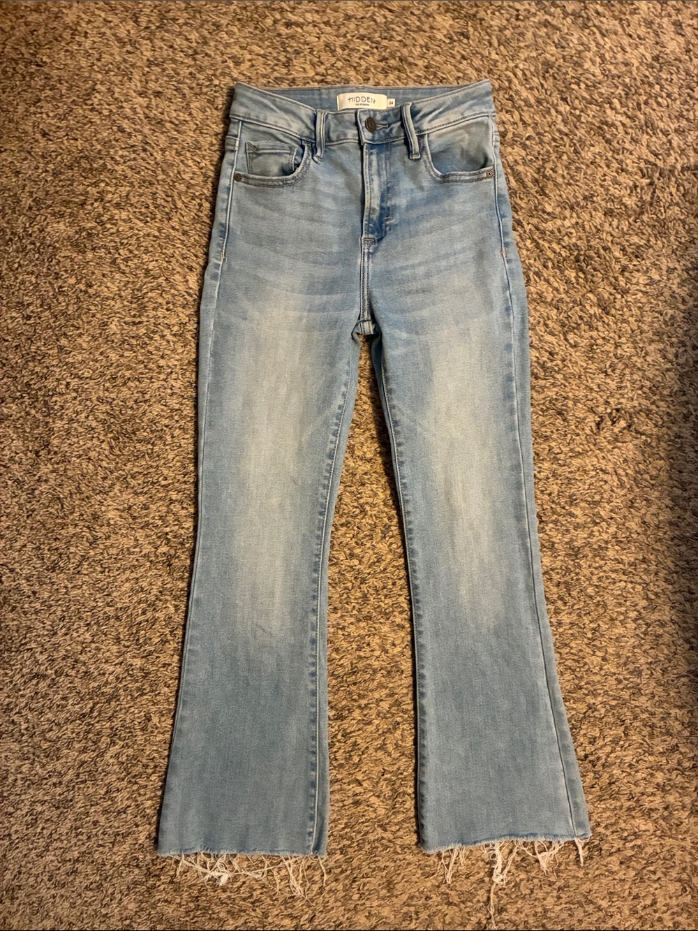 Hidden high rise crop flare jeans -size 24